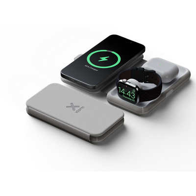 Foldable Wireless Travel Charger 3 in 1 - 15W Foldable Wireless Travel Charger 3 in 1 - 15W